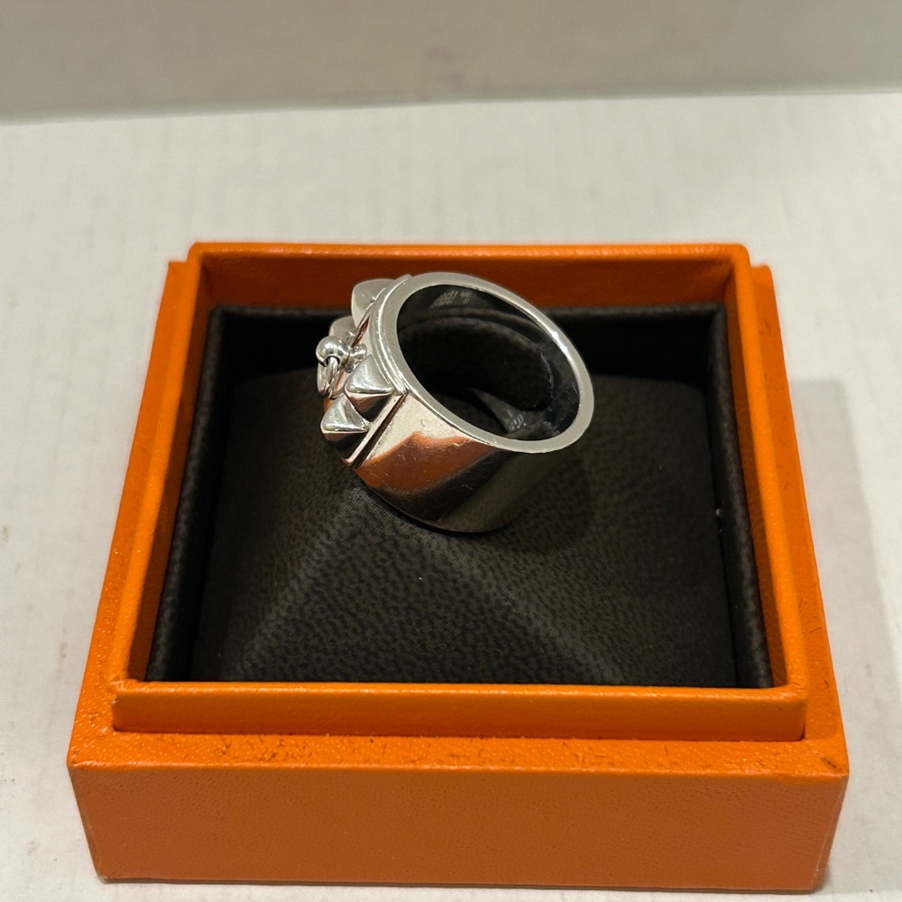 Hermes Collier De Chien Silver Ring - Picture 5 of 11
